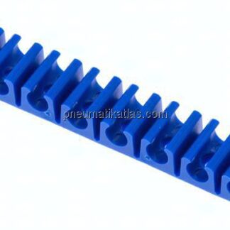 Schlauchklemmleiste, blau 10-fach für 6mm Schlauch