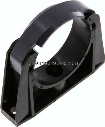 Rohrklemme 75mm, Polyethylen (schwarz)