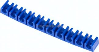 Schlauchklemmleiste, blau 10-fach für 8mm Schlauch