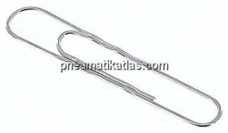 100er Pack Aktenklammern, verzinkt, gewellt, 50mm
