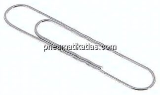 100er Pack Aktenklammern, verzinkt, gewellt, 77mm