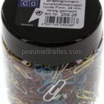 1000er Pack Büroklammern, kunststoffummantelt, bunt gemischt, 26mm
