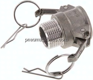 Kamlock-Kupplung (B) R 1"(AG), Edelstahl (1.4408)