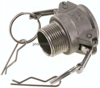 Kamlock-Kupplung (B) NPT 1"(AG), Edelstahl (1.4408)