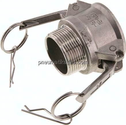 Kamlock-Kupplung (B) R 1-1/2"(AG), Edelstahl (1.4408)
