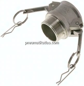 Kamlock-Kupplung (B) NPT 1-1/2"(AG), Edelstahl (1.4408)