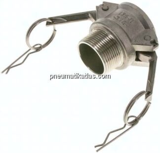 Kamlock-Kupplung (B) NPT 1-1/4"(AG), Edelstahl (1.4408)