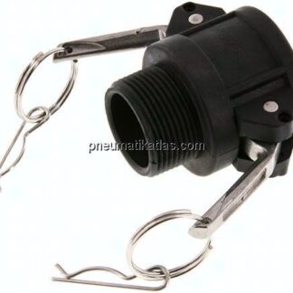 Kamlock-Kupplung (B) R 1-1/4"(AG), Polypropylen