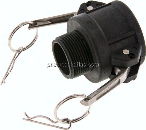Kamlock-Kupplung (B) R 1-1/4"(AG), Polypropylen