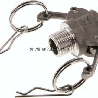 Kamlock-Kupplung (B) R 1/2"(AG), Edelstahl (1.4408)