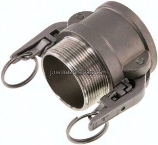 Sicherheits-Kamlock-Kupplung (B) R 2"(AG), Edelstahl (1.4408)