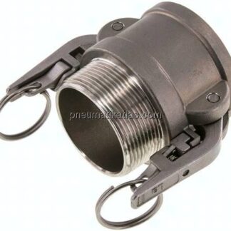 Sicherheits-Kamlock-Kupplung (B) R 2"(AG), Edelstahl (1.4408)