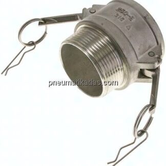 Kamlock-Kupplung (B) NPT 2-1/2"(AG), Edelstahl (1.4408)