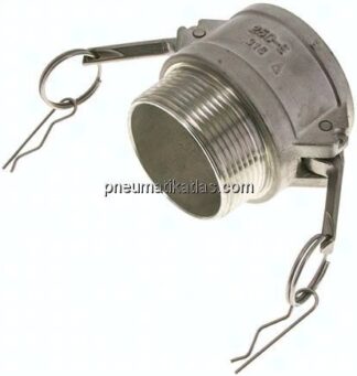 Kamlock-Kupplung (B) NPT 2-1/2"(AG), Edelstahl (1.4408)