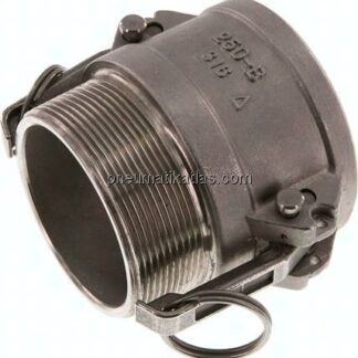 Sicherheits-Kamlock-Kupplung (B) R 2-1/2"(AG), Edelstahl (1.4408)