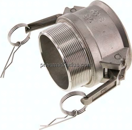 Kamlock-Kupplung (B) R 3"(AG), Edelstahl (1.4408)