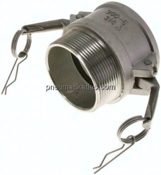 Kamlock-Kupplung (B) NPT 3"(AG), Edelstahl (1.4408)