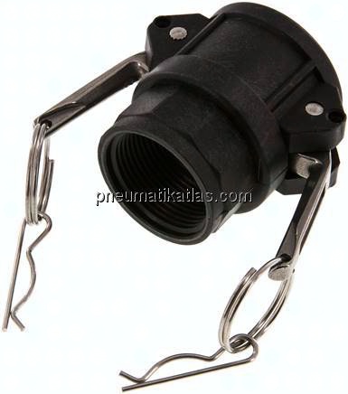 Kamlock-Kupplung (D) Rp 1-1/4"(IG), Polypropylen