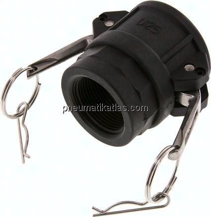 Kamlock-Kupplung (D) Rp 1-1/4"(IG), Polypropylen