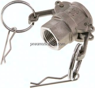 Kamlock-Kupplung (D) Rp 1/2"(IG), Edelstahl (1.4408)