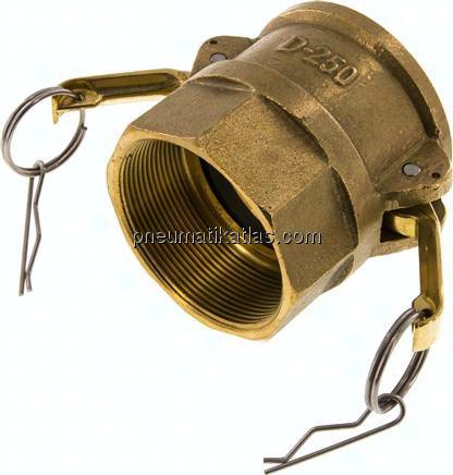 Kamlock-Kupplung (D) Rp 2-1/2"(IG), Messing