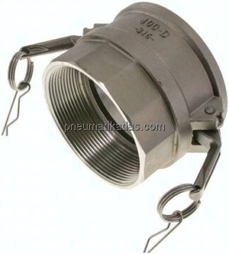 Kamlock-Kupplung (D) NPT 4"(IG), Edelstahl (1.4408)