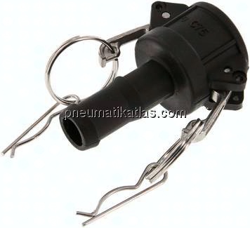 Kamlock-Kupplung (C) 19 (3/4")mm Schlauch, Polypropylen
