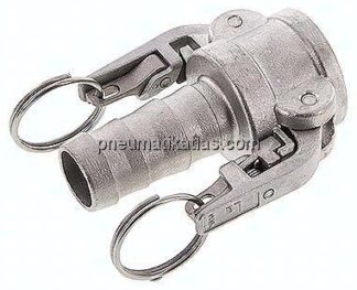Sicherheits-Kamlock-Kupplung (C) 25 (1")mm Schlauch, Edelstahl (1.4408)