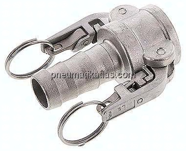 Sicherheits-Kamlock-Kupplung (C) 25 (1")mm Schlauch, Edelstahl (1.4408)
