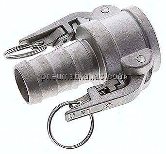 Sicherheits-Kamlock-Kupplung (C) 32 (1-1/4")mm Schlauch, Edelstahl (1.4408)