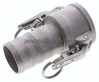 Sicherheits-Kamlock-Kupplung (C) 50 (2")mm Schlauch, Edelstahl (1.4408)