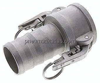 Sicherheits-Kamlock-Kupplung (C) 50 (2")mm Schlauch, Edelstahl (1.4408)