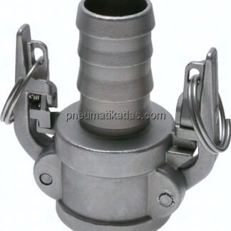 Sicherheits-Kamlock-Kupplung (C) 100 (4")mm Schlauch, Edelstahl (1.4408)