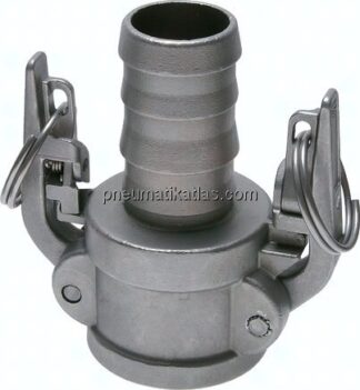 Sicherheits-Kamlock-Kupplung (C) 100 (4")mm Schlauch, Edelstahl (1.4408)