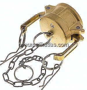 Kamlock-Verschlusskappe (DC) 1-1/2", Messing