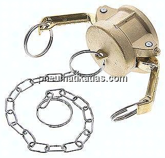 Kamlock-Verschlusskappe (DC) 1-1/4", Messing