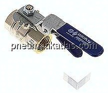 Absperrklappe mit Innengewinde Rp 1/2", 0 - 16bar