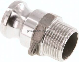 Kamlock-Stecker (F) R 1"(AG), Edelstahl (1.4408)