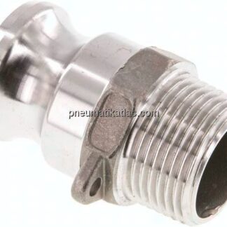 Kamlock-Stecker (F) R 1"(AG), Edelstahl (1.4408)