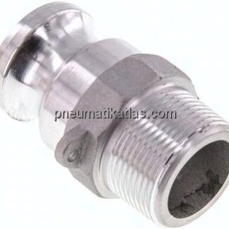 Kamlock-Stecker (F) R 1-1/4"(AG), Aluminium