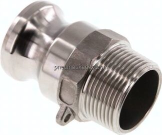 Kamlock-Stecker (F) R 1-1/4"(AG), Edelstahl (1.4408)