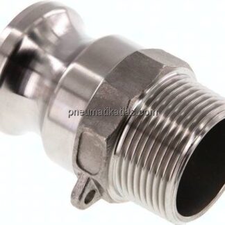 Kamlock-Stecker (F) R 1-1/4"(AG), Edelstahl (1.4408)