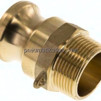 Kamlock-Stecker (F) R 1-1/4"(AG), Messing
