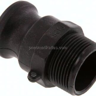 Kamlock-Stecker (F) R 1-1/4"(AG), Polypropylen