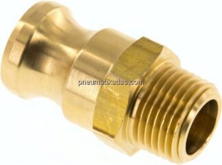Kamlock-Stecker (F) R 1/2"(AG), Messing