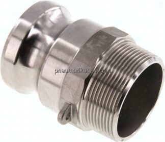 Kamlock-Stecker (F) R 2"(AG), Edelstahl (1.4408)