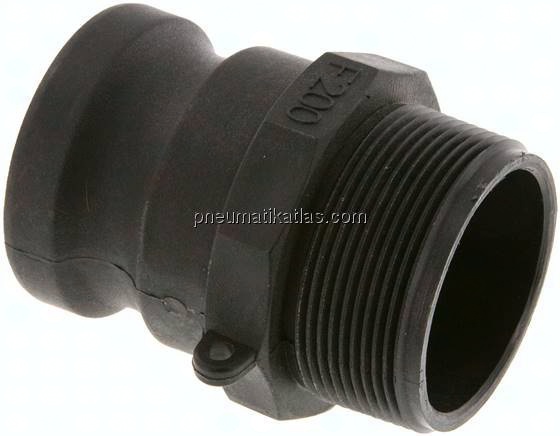Kamlock-Stecker (F) R 2"(AG), Polypropylen