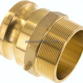 Kamlock-Stecker (F) R 3"(AG), Messing