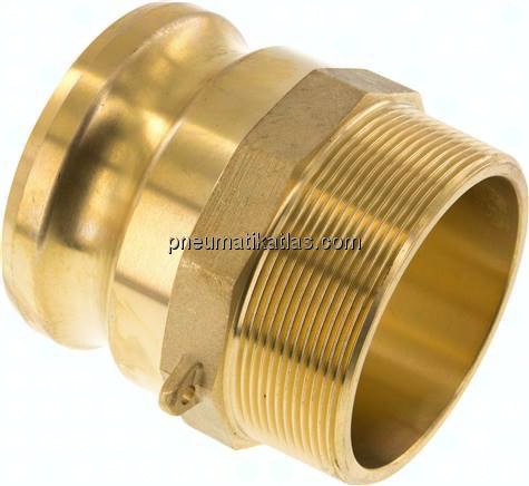 Kamlock-Stecker (F) R 3"(AG), Messing