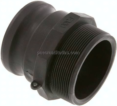 Kamlock-Stecker (F) R 3"(AG), Polypropylen